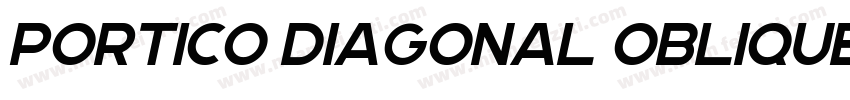 Portico Diagonal Oblique字体转换